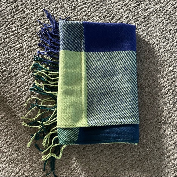Blue and Green Scarf - Picture 1 of 3